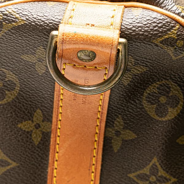 Pre-owned Louis Vuitton Monogram Keepall Bandouliere 55 Brown