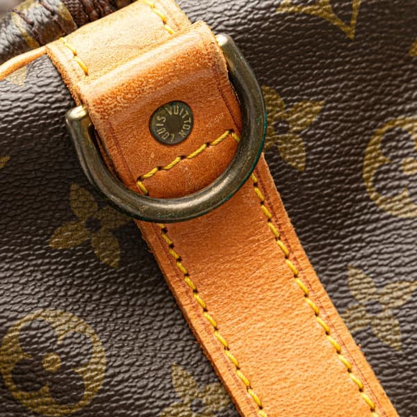 Pre-owned Louis Vuitton Monogram Keepall Bandouliere 55 Brown