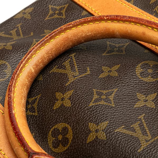Pre-owned Louis Vuitton Monogram Keepall Bandouliere 55 Brown