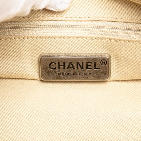 Pre-owned Chanel Small CC Quilted Caviar Outdoor Ligne Doctor Bag Brown