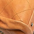 Miniatyrbild 8 av 10: Pre-owned Chanel Small CC Quilted Caviar Outdoor Ligne Doctor Bag Brown