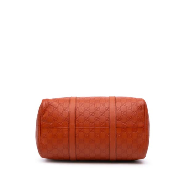 Pre-owned Gucci Guccissima Joy Boston Bag Orange