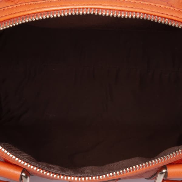 Pre-owned Gucci Guccissima Joy Boston Bag Orange