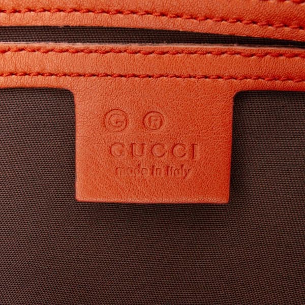 Pre-owned Gucci Guccissima Joy Boston Bag Orange