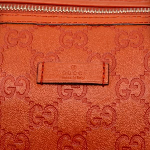 Pre-owned Gucci Guccissima Joy Boston Bag Orange