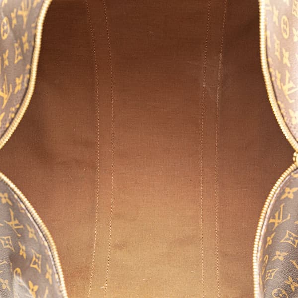 Pre-owned Louis Vuitton Monogram Keepall 50 Brown