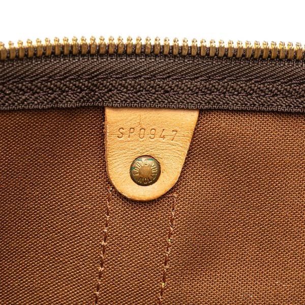Pre-owned Louis Vuitton Monogram Keepall 50 Brown