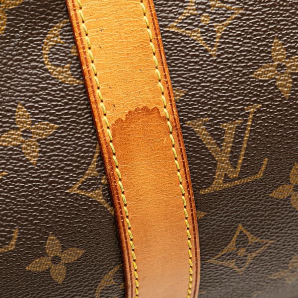 Pre-owned Louis Vuitton Monogram Keepall 50 Brown