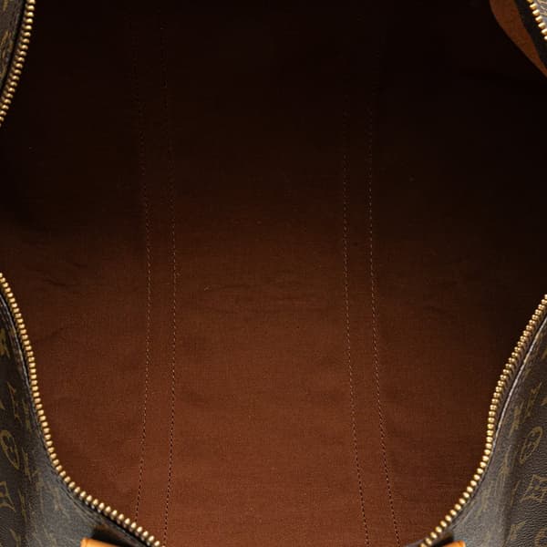 Pre-owned Louis Vuitton Monogram Keepall 50 Brown