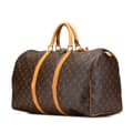 Miniatyrbilde 2 av 10: Pre-owned Louis Vuitton Monogram Keepall 50 Brown