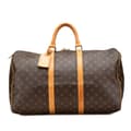 Miniatyrbilde 1 av 10: Pre-owned Louis Vuitton Monogram Keepall 50 Brown