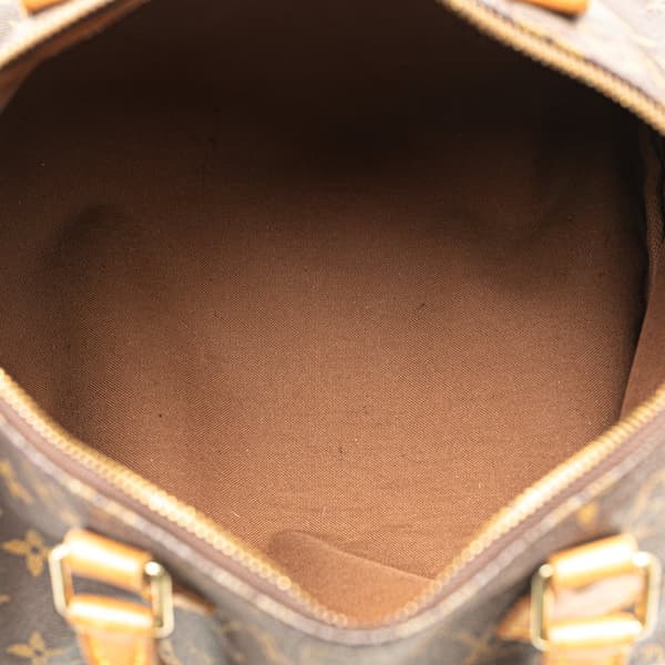 Pre-owned Louis Vuitton Monogram Speedy 30 Brown