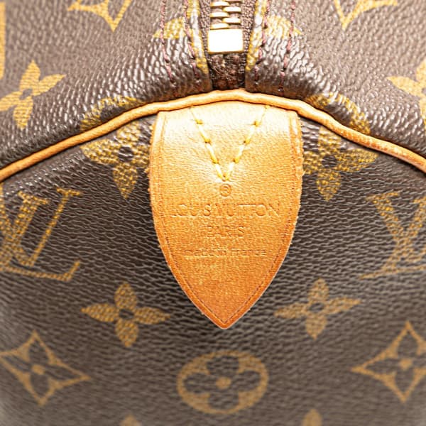 Pre-owned Louis Vuitton Monogram Speedy 30 Brown