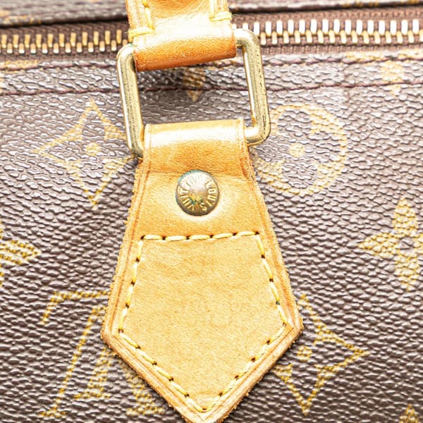 Pre-owned Louis Vuitton Monogram Speedy 30 Brown