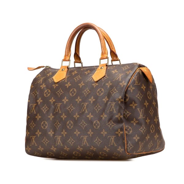 Pre-owned Louis Vuitton Monogram Speedy 30 Brown