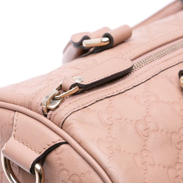 Pre-owned Gucci Medium Guccissima Joy Boston Bag Pink