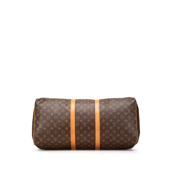 Pre-owned Louis Vuitton Monogram Keepall 55 Brown