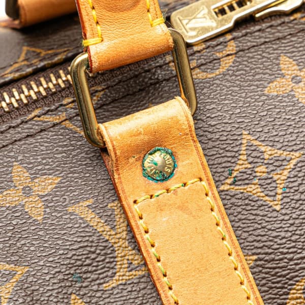 Pre-owned Louis Vuitton Monogram Keepall 55 Brown