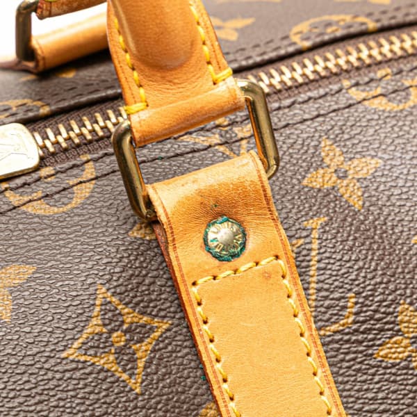 Pre-owned Louis Vuitton Monogram Keepall 55 Brown