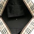 Miniatyrbild 4 av 10: Pre-owned Burberry House Check Canvas Travel Bag Brown
