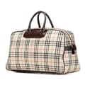 Miniatyrbild 2 av 10: Pre-owned Burberry House Check Canvas Travel Bag Brown