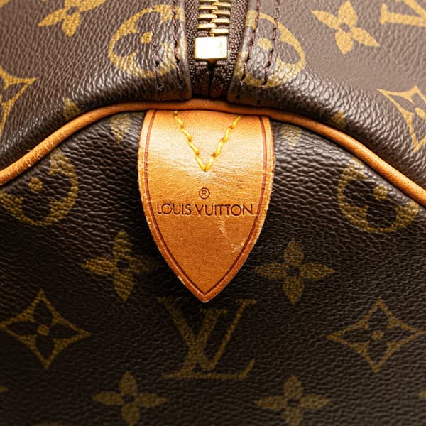 Pre-owned Louis Vuitton Monogram Keepall 50 Brown