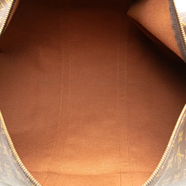 Pre-owned Louis Vuitton Monogram Keepall 55 Brown