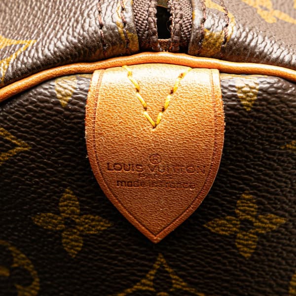 Pre-owned Louis Vuitton Monogram Keepall 55 Brown