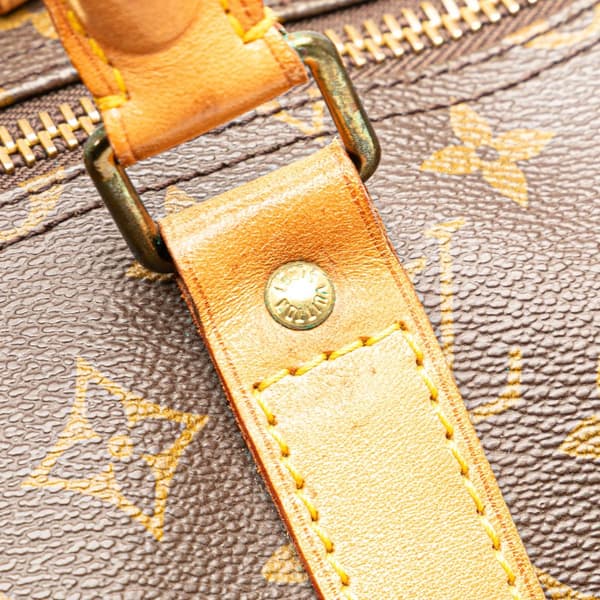 Pre-owned Louis Vuitton Monogram Keepall 55 Brown