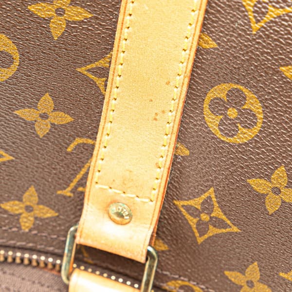 Pre-owned Louis Vuitton Monogram Keepall 55 Brown