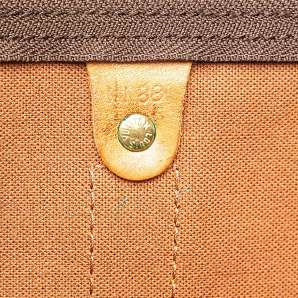 Pre-owned Louis Vuitton Monogram Keepall 55 Brown
