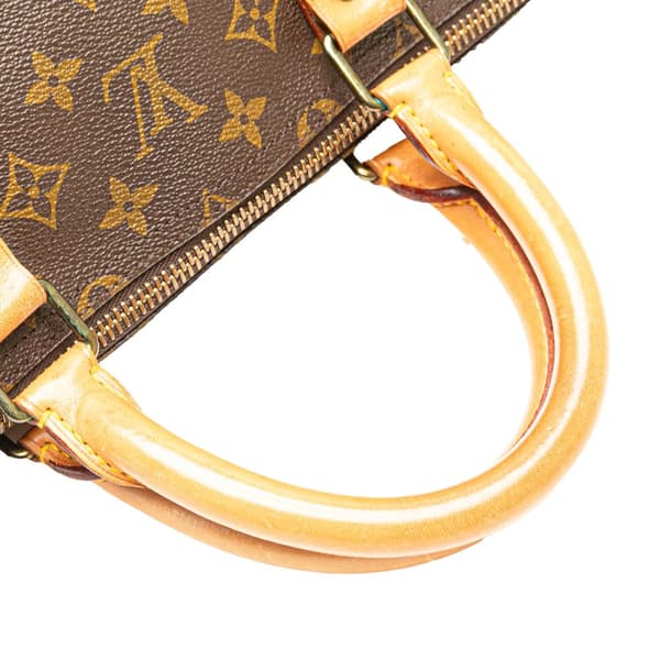 Pre-owned Louis Vuitton Monogram Keepall 55 Brown