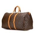 Miniatyrbilde 2 av 10: Pre-owned Louis Vuitton Monogram Keepall 55 Brown