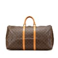 Miniatyrbilde 1 av 10: Pre-owned Louis Vuitton Monogram Keepall 55 Brown