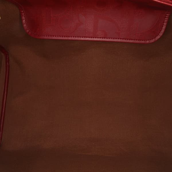 Pre-owned Dior Diorissimo Trotter Coated Canvas Travel Bag Red