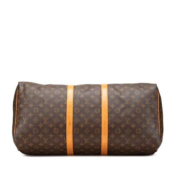 Pre-owned Louis Vuitton Monogram Keepall 55 Brown
