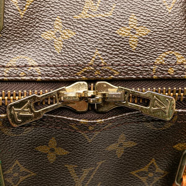 Pre-owned Louis Vuitton Monogram Keepall 55 Brown