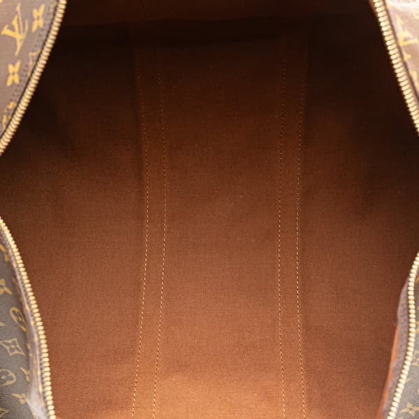 Pre-owned Louis Vuitton Monogram Keepall 55 Brown