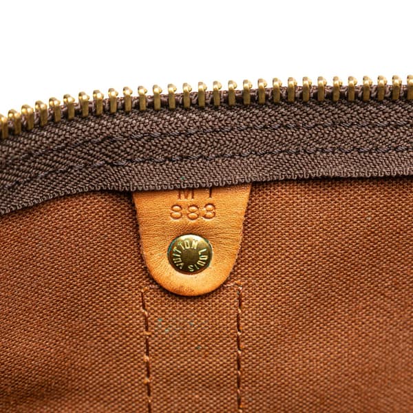 Pre-owned Louis Vuitton Monogram Keepall 55 Brown