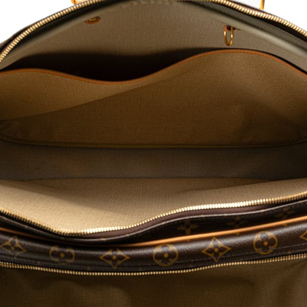 Pre-owned Louis Vuitton Monogram Alize 24 Heures Brown