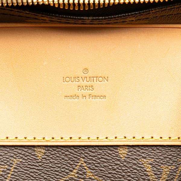 Pre-owned Louis Vuitton Monogram Alize 24 Heures Brown
