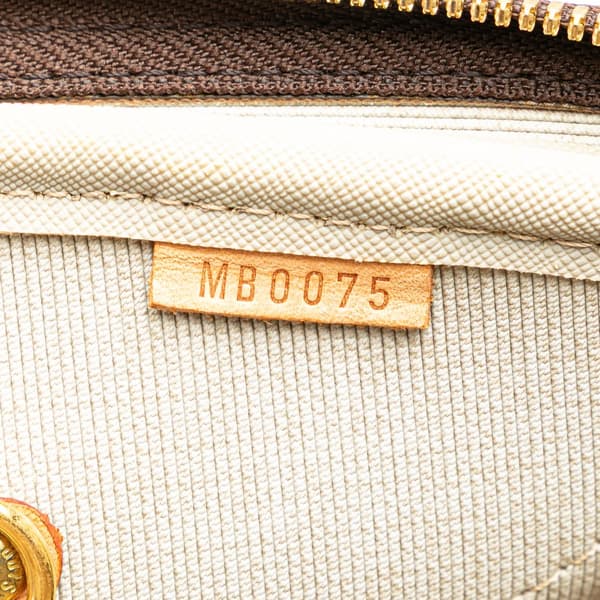 Pre-owned Louis Vuitton Monogram Alize 24 Heures Brown