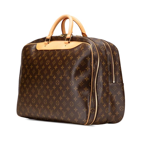 Pre-owned Louis Vuitton Monogram Alize 24 Heures Brown