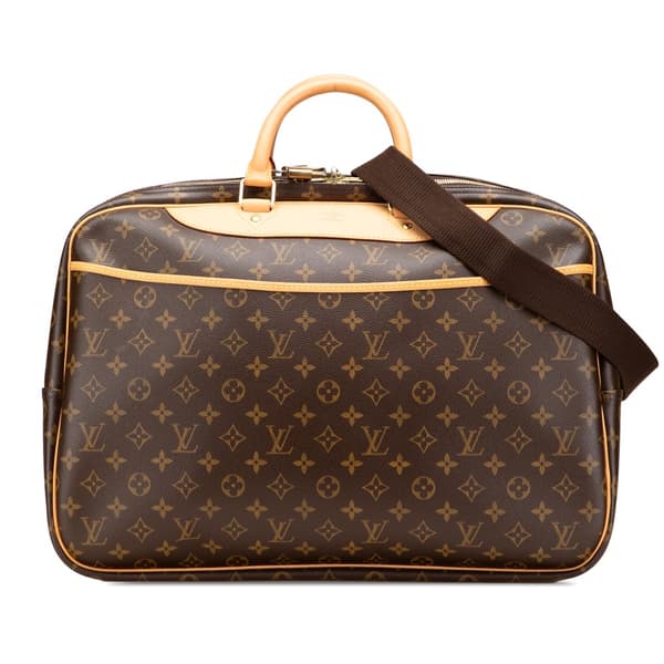 Pre-owned Louis Vuitton Monogram Alize 24 Heures Brown