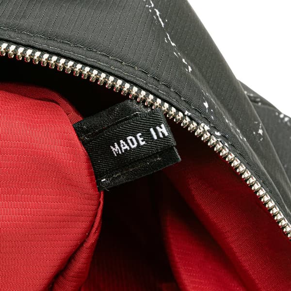 Pre-owned Chanel Old Travel Line Nylon Duffle Bag Black