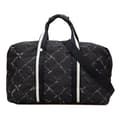 Miniatyrbillede 1 af 10: Pre-owned Chanel Old Travel Line Nylon Duffle Bag Black