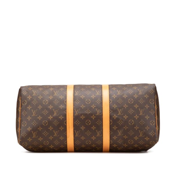 Pre-owned Louis Vuitton Monogram Keepall 50 Brown