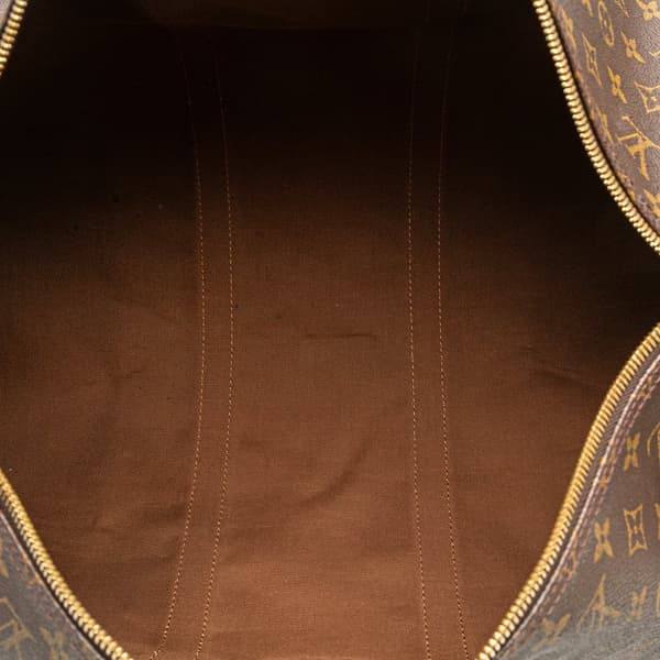 Pre-owned Louis Vuitton Monogram Keepall 50 Brown