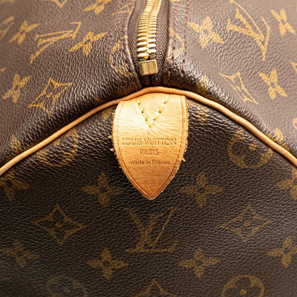 Pre-owned Louis Vuitton Monogram Keepall 50 Brown
