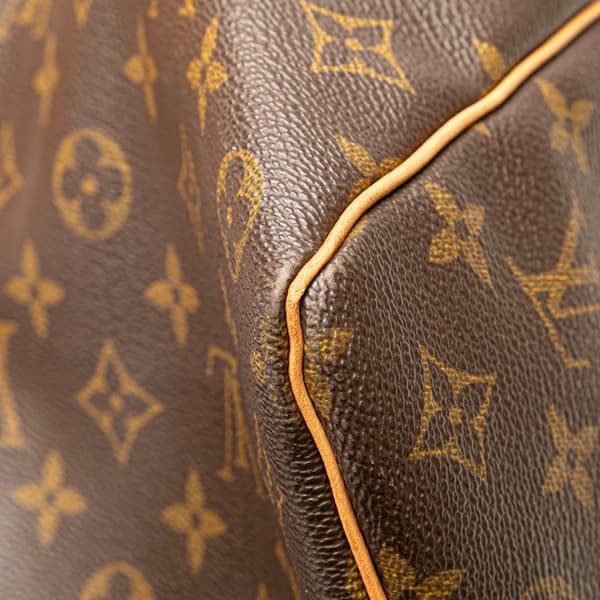 Pre-owned Louis Vuitton Monogram Keepall 50 Brown